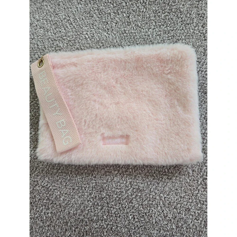 Benefit Cosmetics Pink Fuzzy Pouch
